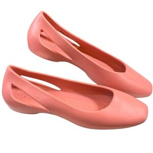 Crocs Sloane Ballet‎ Flats Womens 9 Pink Comfortable Lightweight  Casual Summer